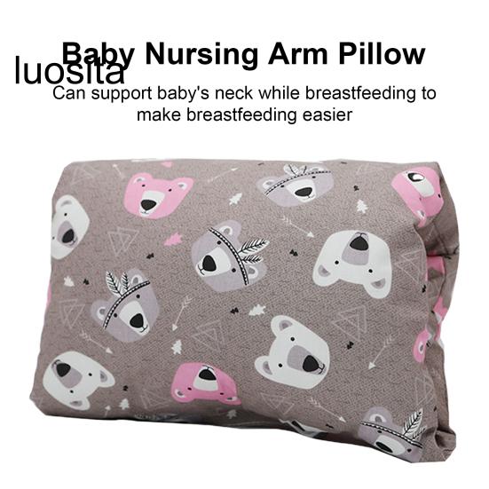 Arm Pillow, Cartoon Pattern Cradle Pillow, Comfortable Neck Support Pillow for Baby Nursing Breastfeeding