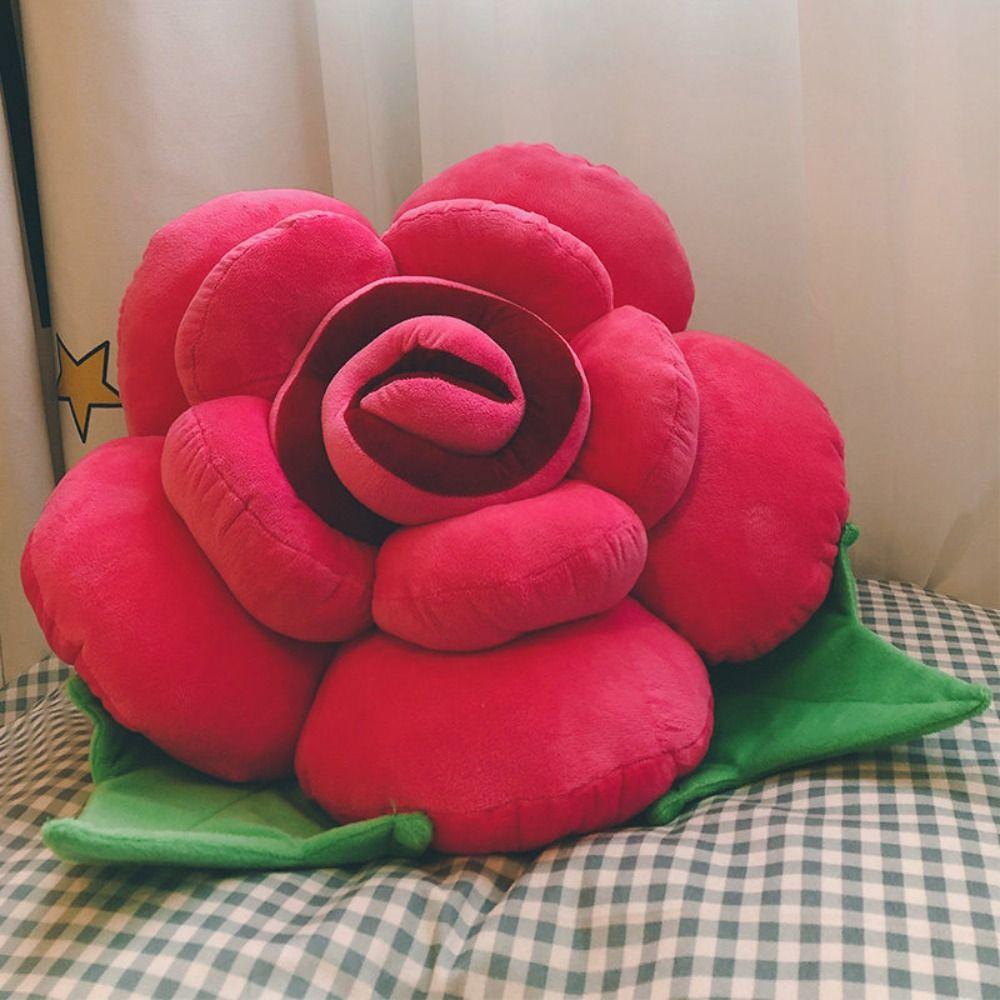 INS Style Throw Pillows 3D Cushion Exquisite Rose Pillows  Home Decor