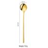 Elegant Stainless Steel Round Coffee Spoon