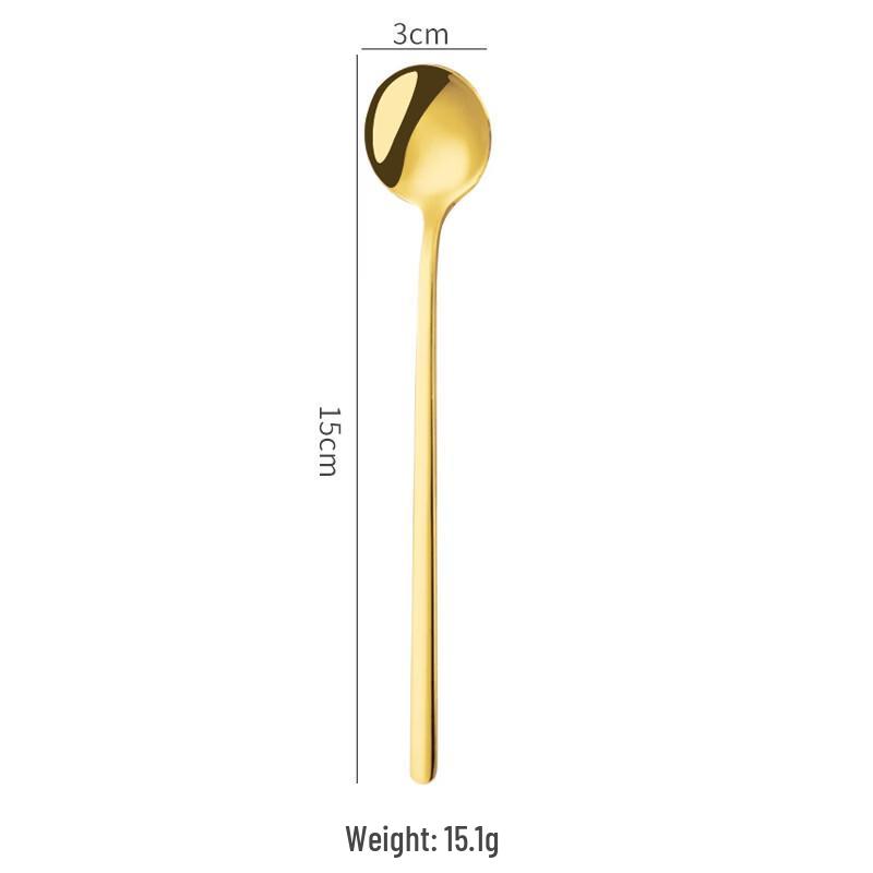 Elegant Stainless Steel Round Coffee Spoon