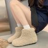 Fashion Winter New Furry Snow Boots Female Plush Padded Thickened Warm Cotton Shoes Casual Home Flat Bottom Comfortable Short Fur Botas