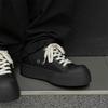 Platform Men's Shoes Casual Low-top Board Shoes Big Head Height Japanese Niche Muffin Bottom