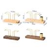 1pc Wood+metal Tissue Holder Tissue Holder Restaurant Desktop Decorations Hotel Tablecloth Rack Home Accessories Tissue Holder