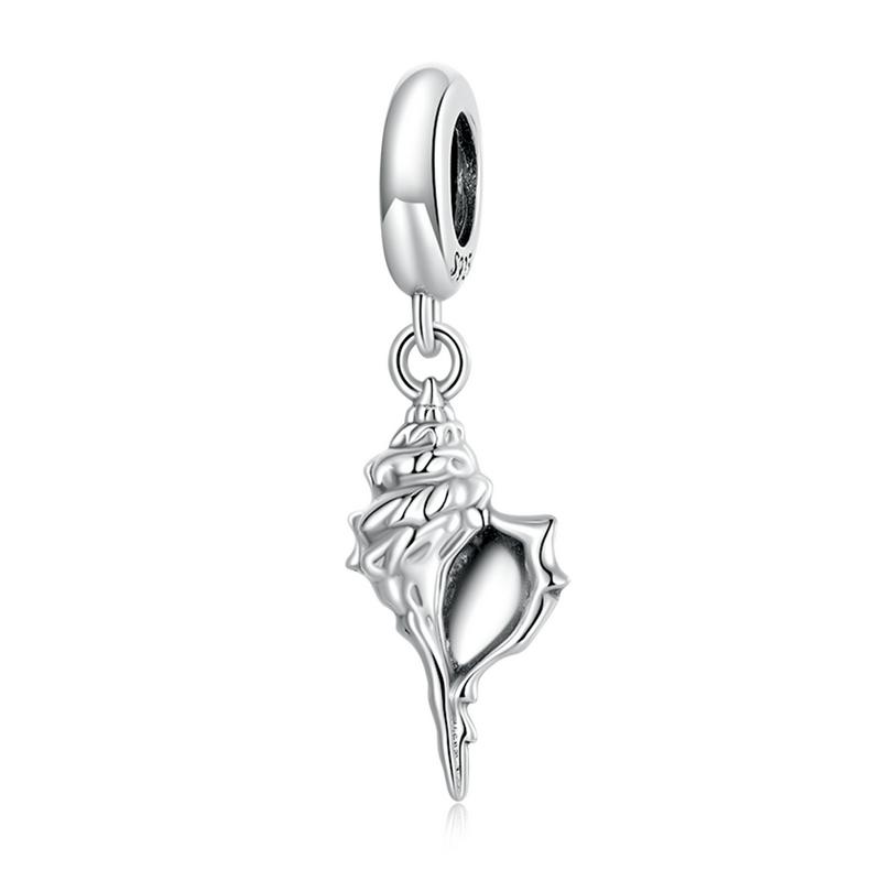 Bamoer 925 Silver Vivid Cat Pendant Charms Cute Animal Charms for Women Girls Bracelet & Bangle DIY Fine Jewelry SCC259