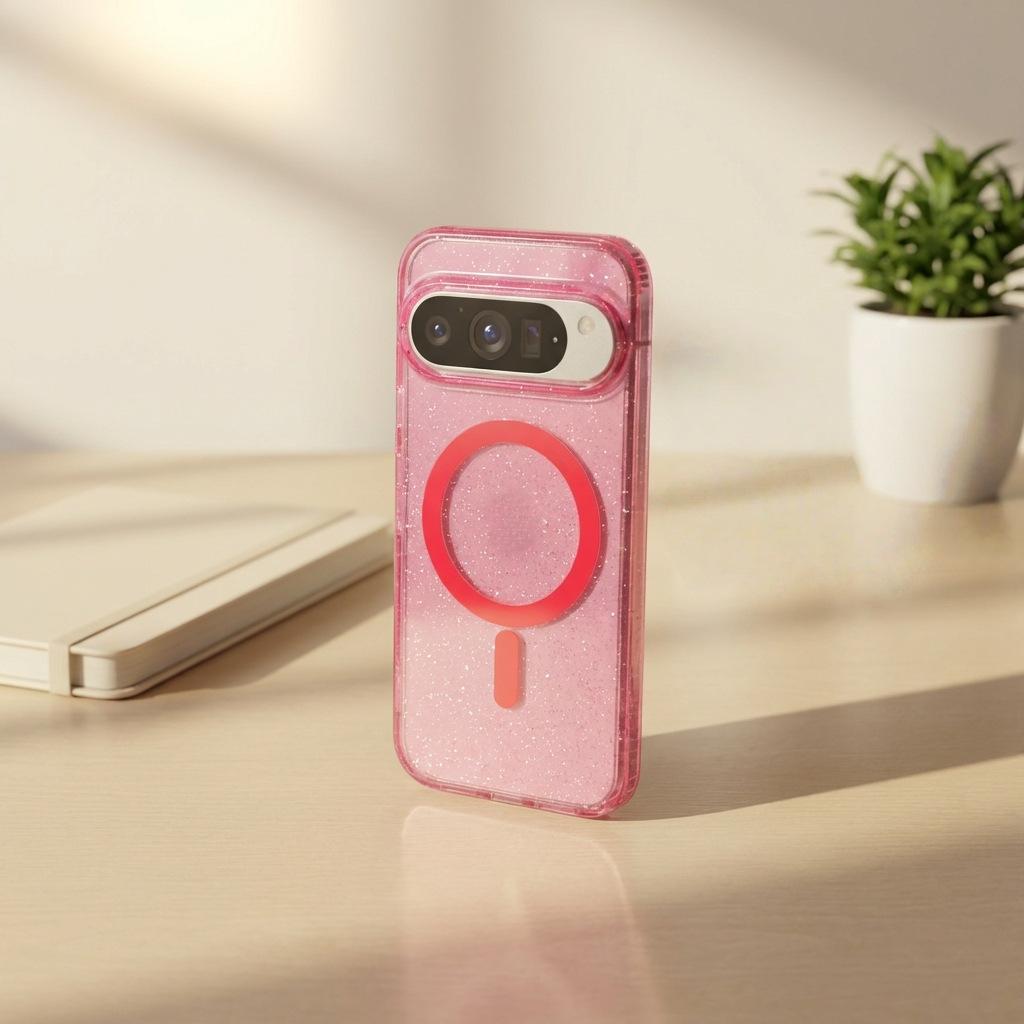Applicable to Google pixel 11 magnetic mobile phone case googlepixel9pro star glitter transparent protective case