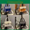 Womens Pu Small Square Bag With Contrast Color Blocking And Phone Pocket For Daily Use