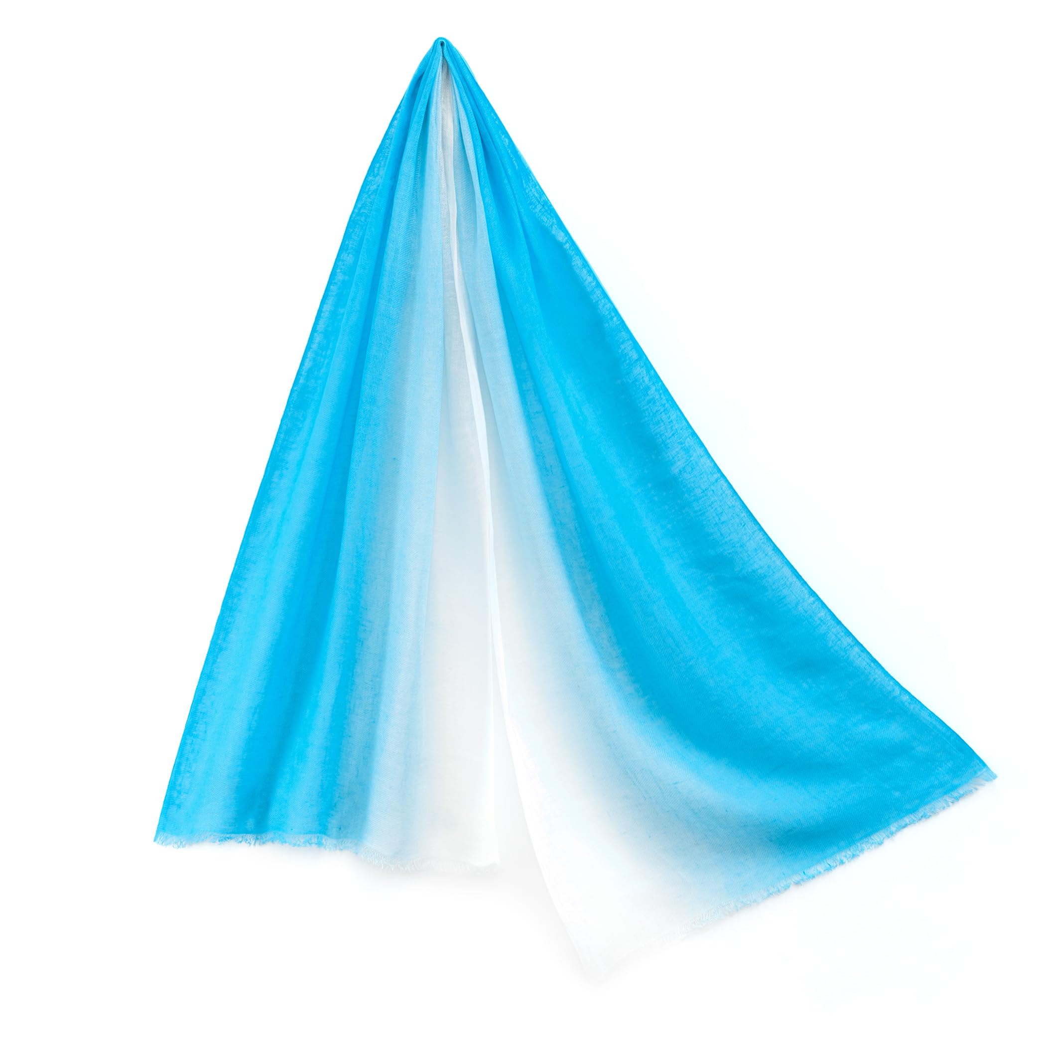 

Linen Gradient Stole 45x180cm Sky Blue Gift Box Included [Pashmina Collection] 100%
