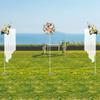 6x3M Wedding Backdrop Stand for Party Stage Events Heavy Duty Metal Pipe Drape Kit Large Curtain Frame Support