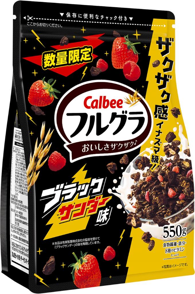 Calbee Fullgra Black Thunder Flavor 550g X 6 Bags [Frugra]