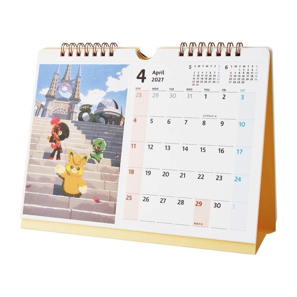 Pokemon Center Original 2027 Postcard Calendar Seasonal Situations Japan Made