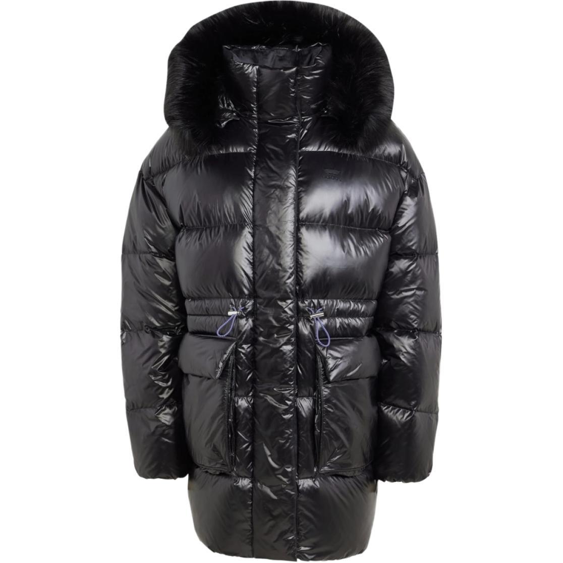 (WMNS) adidas originals Puffed Long Fur Jackets Black Women s IR7117 M