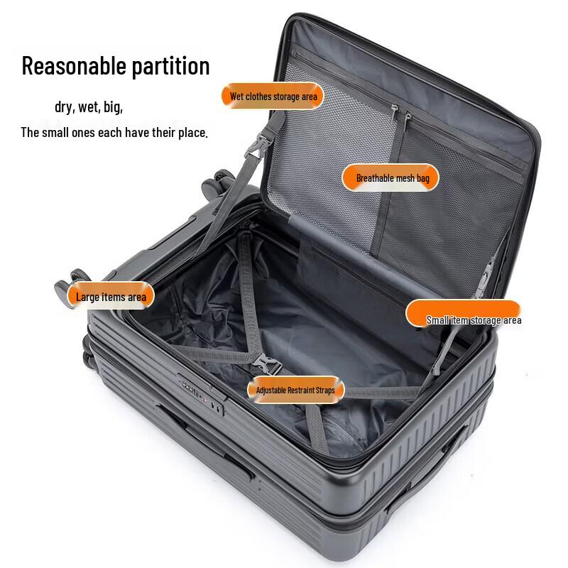 TOBOOG Business Front-Opening Carry-On Luggage