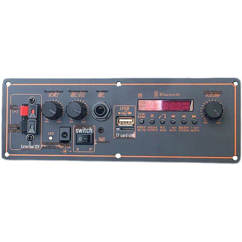 Bluetooth Speaker Amplifier Board with Pull-Rod for Outdoor and Home Subwoofer, 9V Power Supply Accessories.