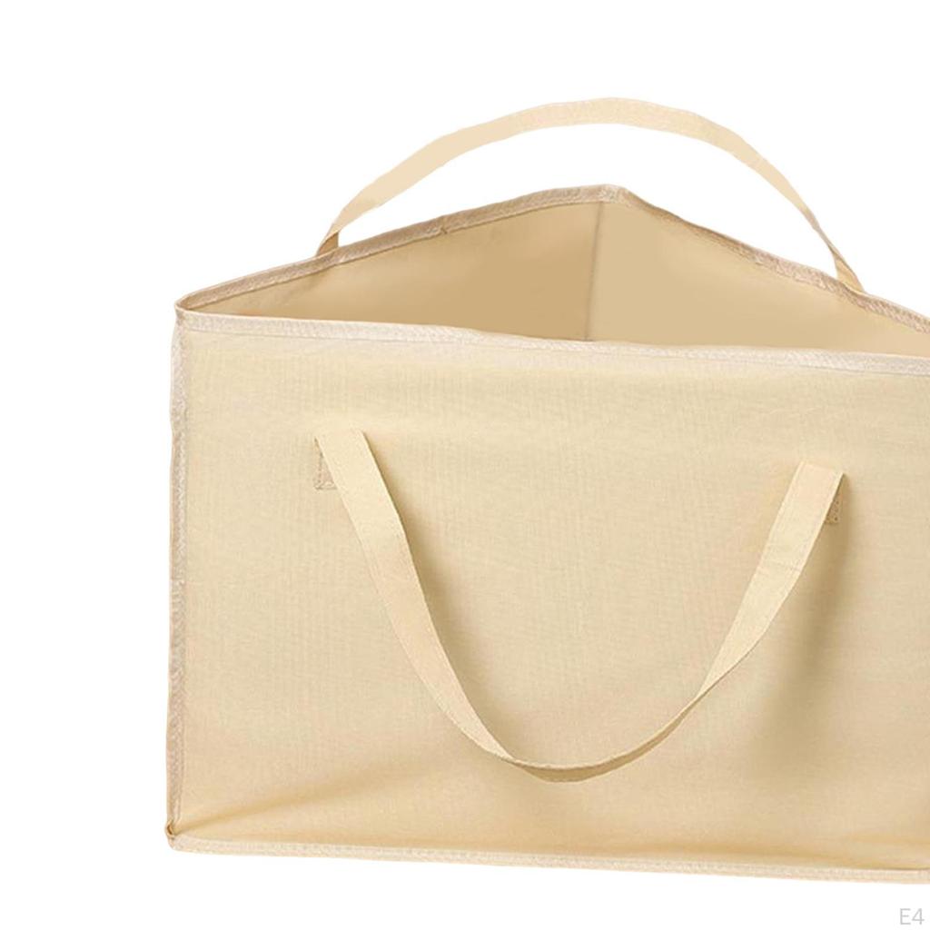 Rigid Clothes Hanger Organizer Bag Case Space Saving Storage Box with Dustproof Lid for