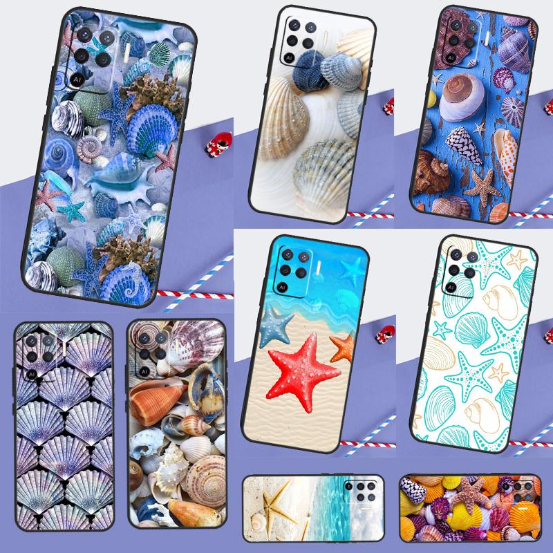 Sea Shells Case For Oppo A98 A78 A18 A38 A58 A40 A60 A80 A16 A76 A96 A17 A77 A74 A94 A54 A57S A15 Cover