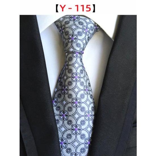 8Cm Polyester Herrenkrawatte Cashew Blumenanzug Krawatte