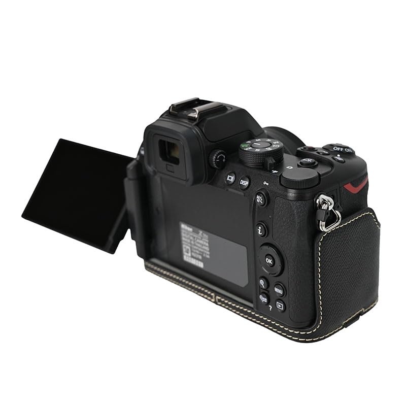 SIUTATDSH PU Leather Camera Case for Nikon Z and Mark II Includes a camera and portable tripod and includes battery Z50II, 50, M2, Cameras. holder,