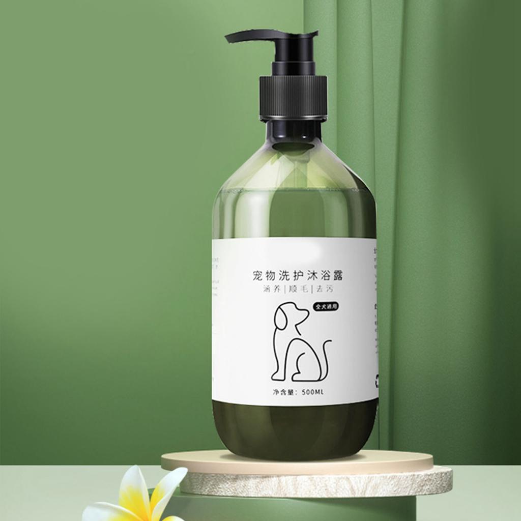 Dog Grooming Shampoo Deodorizing Hair Cleaning Pet Shower Shampoo Refreshing Gentle Moisturizing Versatile 500ml for Dogs