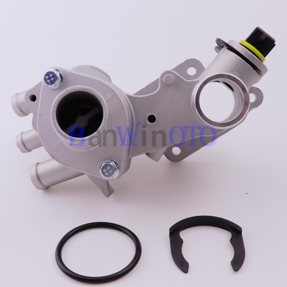 032121111BA Aluminum Thermostat Housing Engine Coolant Outlet Fit for Volkswagen Jetta Golf Seat Leon Skoda Octavia 032121111AE