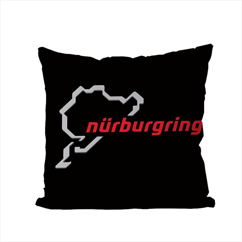Nurburgring Sport Car Pillow Case For Car Sofa Decorative Home Doublesided Print Plush Square Throw Pillow Cushion Cover