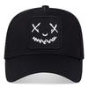 Baseball Stitching Embroidered Face Smile Her  Him For Women Men Caps Cotton Snapback Hip Hop Urban Street Style Mesh Cap Summer Outdoor Sun Hat