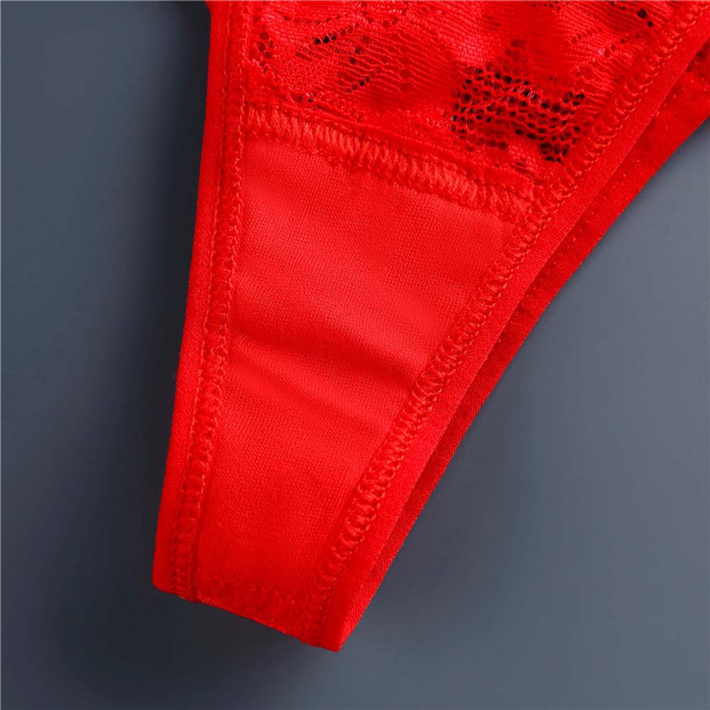Low-waist G String Underwear Cotton Crotch Lace Panties Women Thong Sexy Briefs Pendant