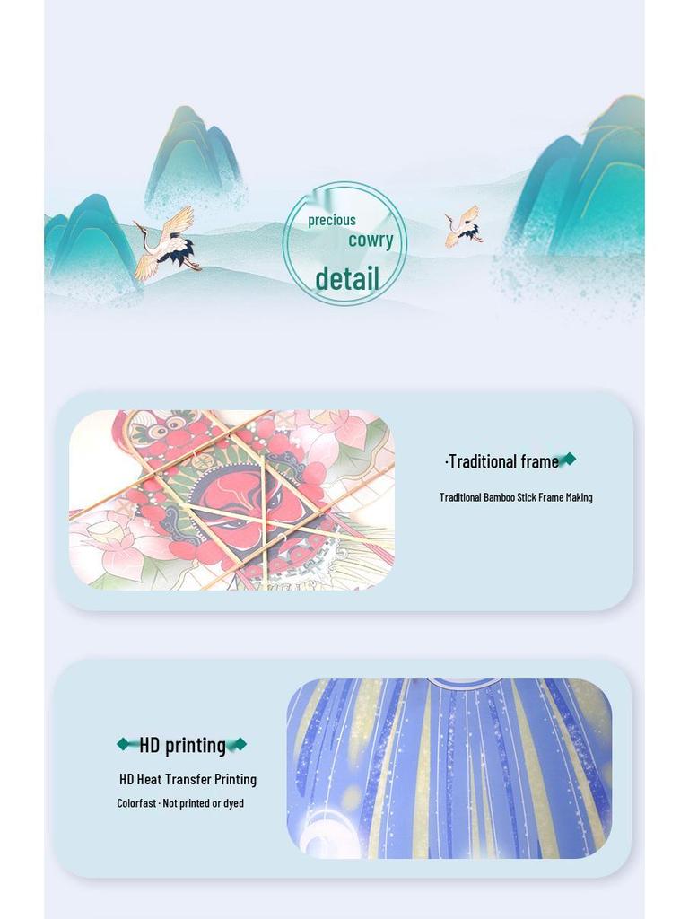 2026 Small Sand Swallow Bamboo Kite with Fishing Rod - Dance Costume Decoration Props for Kids