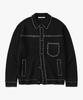 SUARE Wool Hand-Stitch Trucker Knit Jacket - 3 Colors
