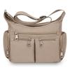Wasserdichte Nylon-Crossbody-Tasche für Damen Mehrere Taschen Schulter-Handtasche mit Reißverschluss