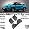Suzuki Vitara Right-Hand Drive TPE Waterproof Wear-Resistant Odorless Car Floor Mats (2021)
