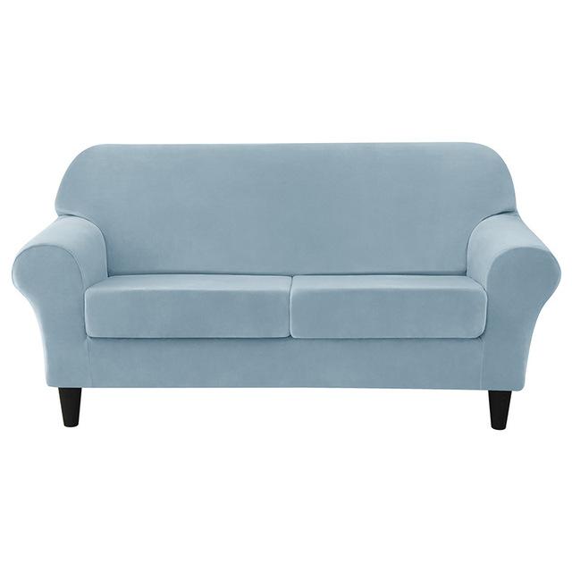 Soft Velvet European Sofa Cover With Seat Cushion Pad Covers For Living Space Home Spandex Fabric Stretch Armchair Couch Furniture Protector