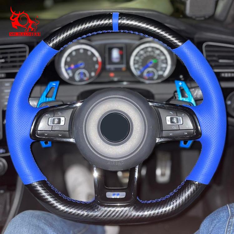 Customized Available Durable Steering Wheel Cover Wrap for Volkswagen Jetta GLI Golf GTI TCR Tiguan GTE Concept Polo GTI
