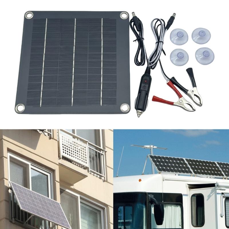 10W 12V Solar Panel Dripping Glues Plate With Wire Solar Systems Module for Science And Technology Products Enduring