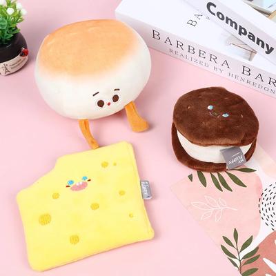 Cookie Hidden Food Pet Toy Dog Plush Squeaky Interactive Toy Soft Chew Toy Shooting Props Pet Birthday Gift Pet Supplies