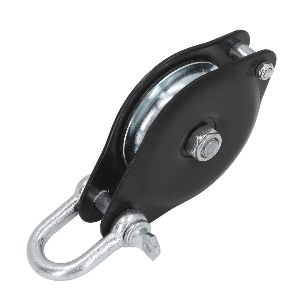 Single Pulley Roller Heavy Duty Universal 0.5T Load Lifting Crane Snatch Block Bearing Hook Boat Accessories