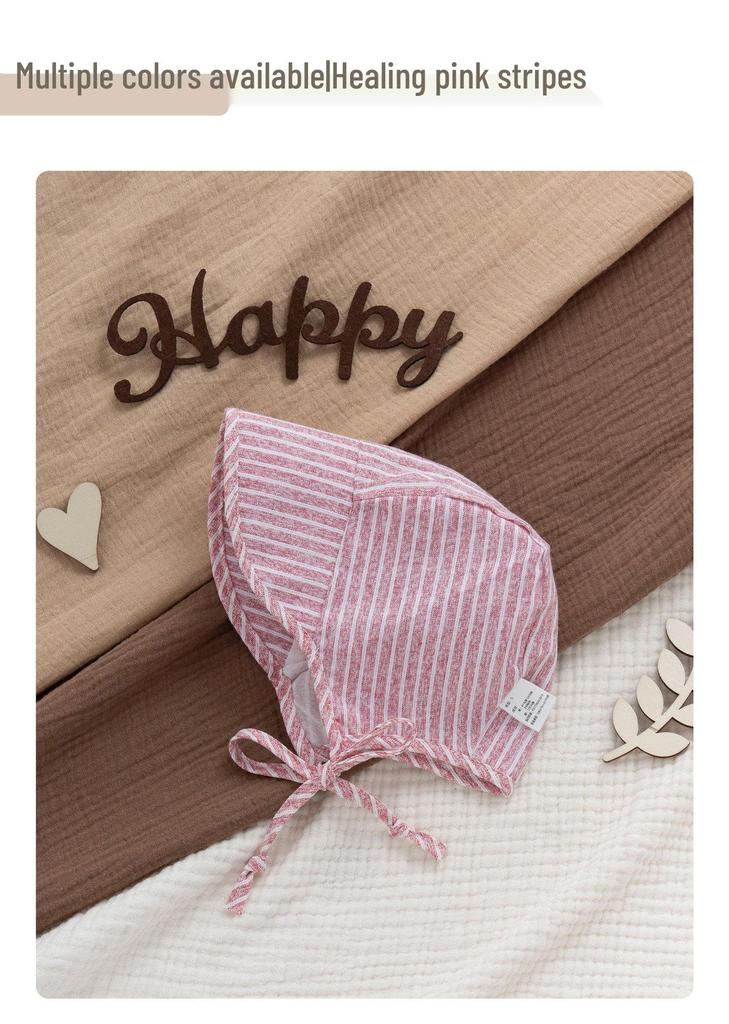 2026 Summer Infant Sun Hat with Wide Brim and Chin Strap - Pure Cotton, Boneless Design for Optimal Sun Protection