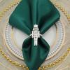 Pack of 6 Nutcrackers Soldier Napkin Rings Christmas Decorations Restaurant Table Decor Vintage Napkin Buckle Holder