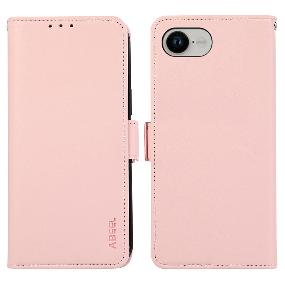 ABEEL For iPhone 16e Case Leather Phone Cover with RFID Blocking Wallet