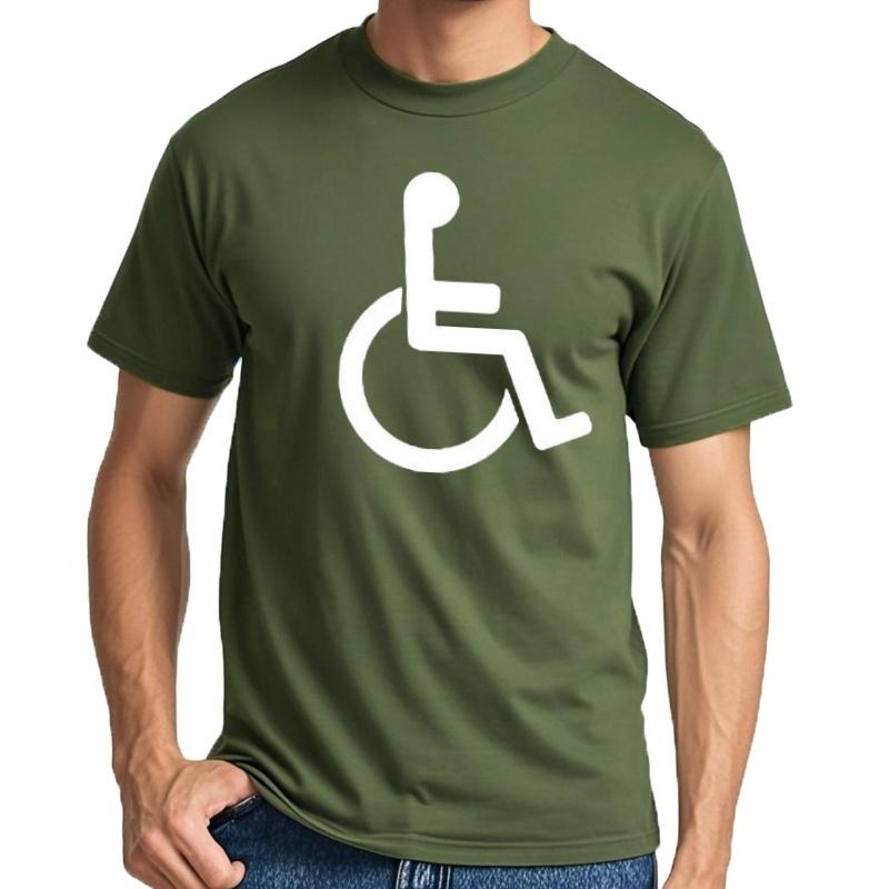 S5XL Cotton T-shirt for Disabled People Plus Size T-shirt T-shirt for Disabled People Har T-shirt