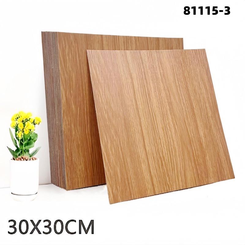 Selbstklebende PVC-Holzmaserung-Fliesen: Wasserdicht, Feuchtigkeitsbeständig, Abriebfest für Schlafzimmer-, Wohnzimmer-, Badezimmerböden & -wände.