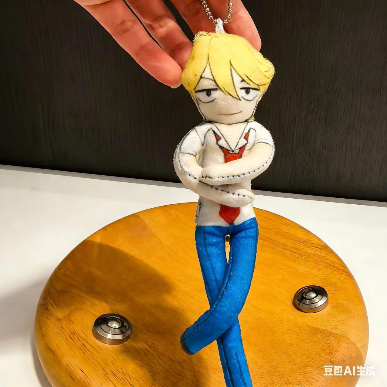 

10cm Stuffed Anime Doukyuusei Classmates Rihito Sajou Hikaru Kusakabe Figure Plush Doll Toys for Kid Adult Pendant Keychain Gift