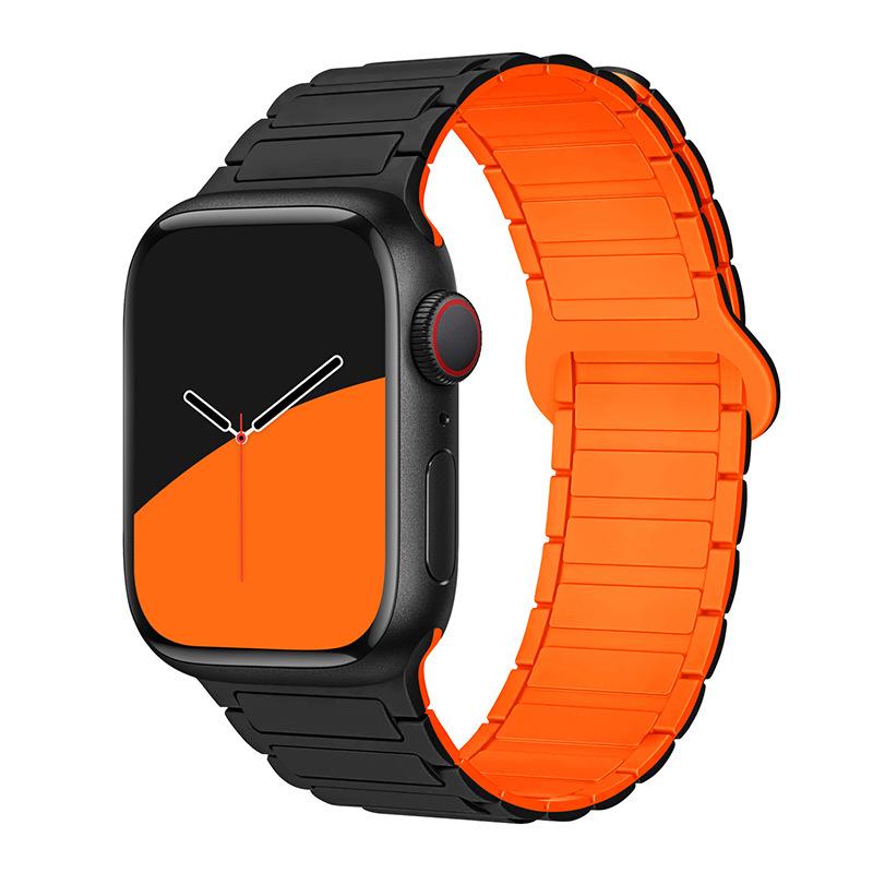 Compatible Silicone Magnetic Strap for Apple Watch Series 8/9 & S10
