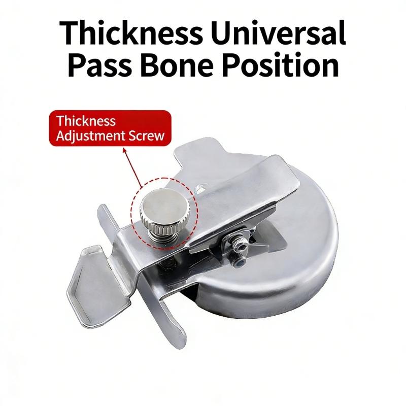 Verstellbare Dicke Nähnahtführung Kreisform Metall Magnetische Nahtführung zum Säumen Gerade/Geschwungene Nähte