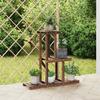 Flower Stand 81 x 25 x 75.5 cm Solid Pine Wood