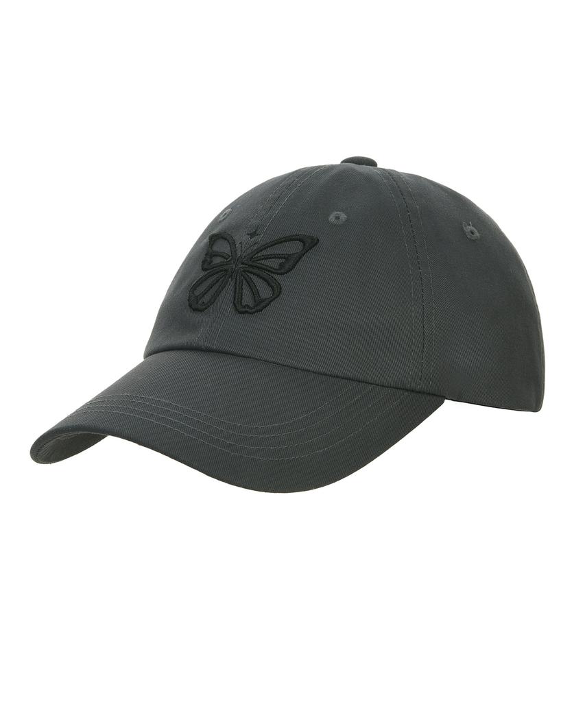 Nigaennikol Vintage Butterfly Blink Ball Cap_Charcoal Black