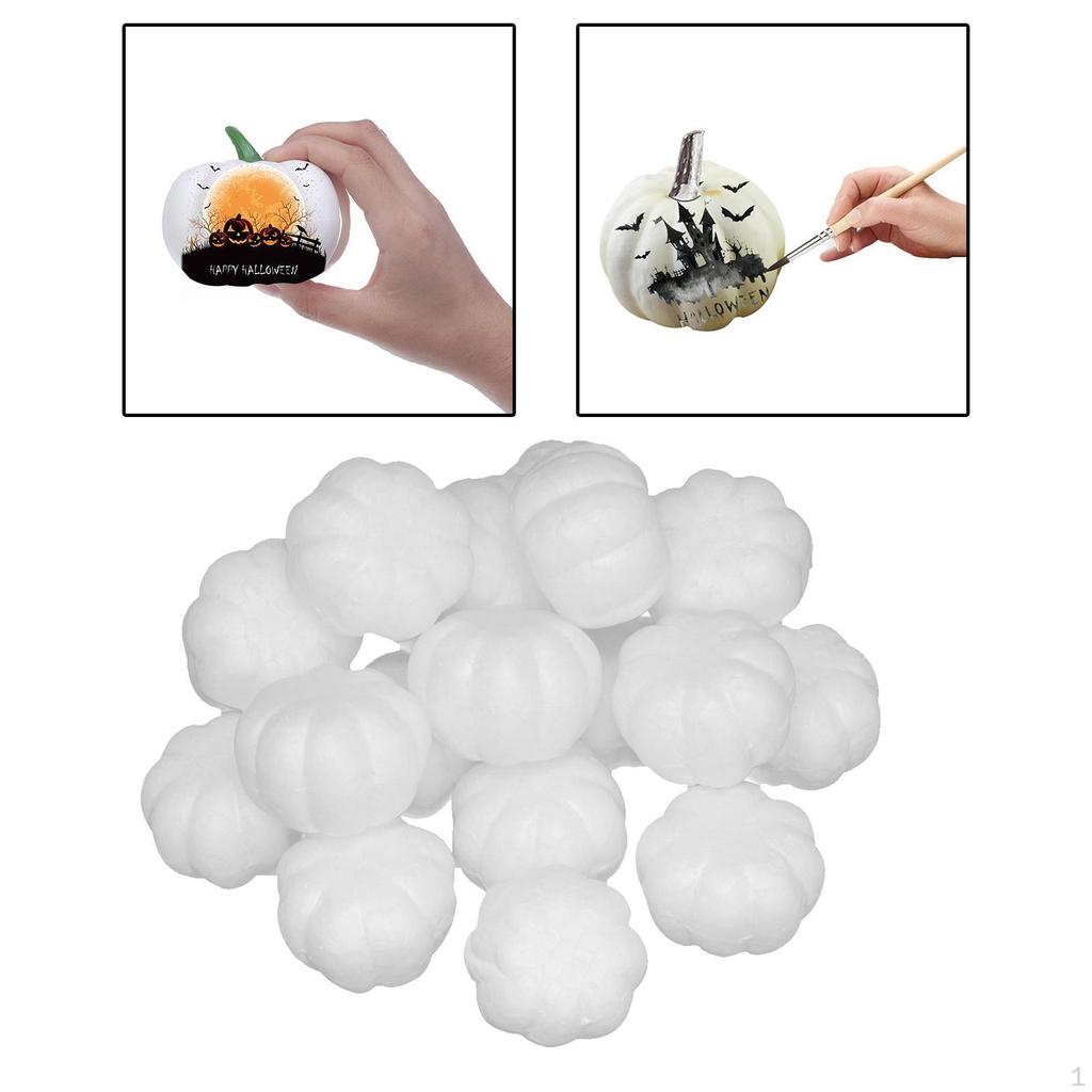 , Artificial Pumpkin Small Farmhouse Fall Decor for Halloween Decorations