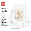 Men's Textured Waffle Knit Long-Sleeve T-shirt
