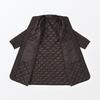 MUJI Washable Quilted Dark Size M Women's Coat, Brown, (BD0YVA4A)