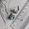 Silberohrringe mit Mystic Topas 4.228ct (2203872)