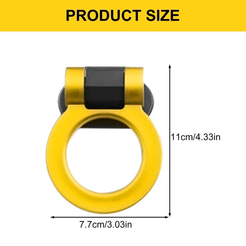 Rustproof ABS Tow Hook Front Bumper Accessory Universal Vehicle Impact Resistant Instantly Installation